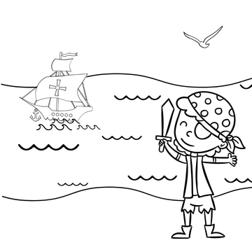 Free Kids Columbus Day Drawing Template to Edit Online