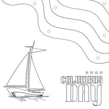 Free Beautiful Columbus Day Drawing Template to Edit Online