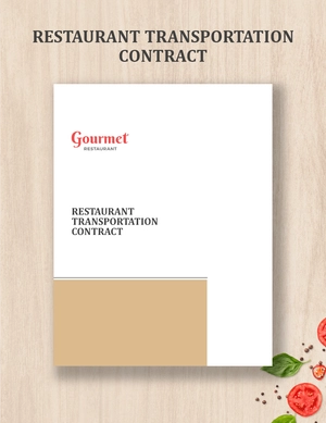 Restaurant Transportation Contract Template