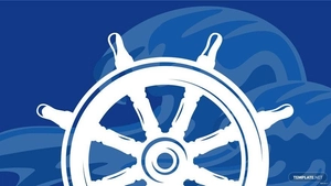 Navy Birthday Drawing Background