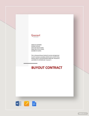 Restaurant Buyout Contract Template