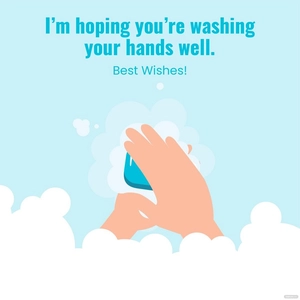 Global Handwashing Day Wishes Vector