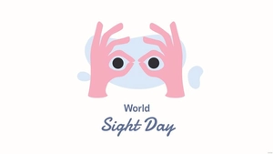 World Sight Day Cartoon Background