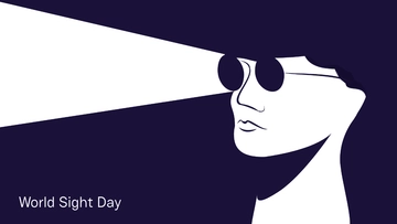 Free World Sight Day Drawing Background Template to Edit Online