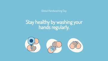 Free Global Handwashing Day Wishes Background Template to Edit Online