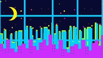 Free Neon City Background Template to Edit Online
