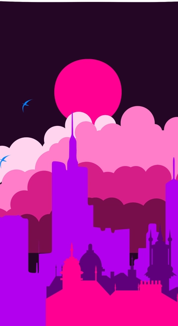 Free Neon Phone Background Template to Edit Online