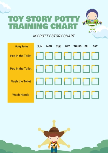 Free Toy Story Potty Training Chart Template to Edit Online