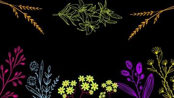 Free Neon Flower Background Template to Edit Online