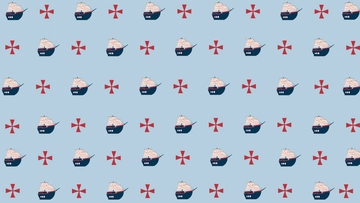 Free Columbus Day Pattern Background Template to Edit Online