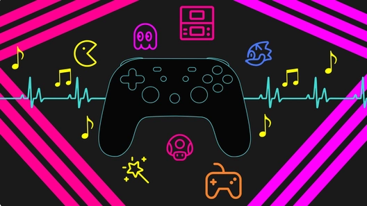 Neon Light Black Background