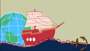 Columbus Day Colorful Background