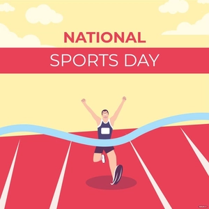 National Sports Day Vector