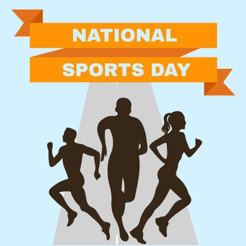 Free National Sports Day Clipart Template to Edit Online