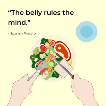 Free World Food Day Quote Vector Template to Edit Online