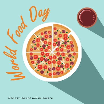 Free World Food Day Poster Vector Template to Edit Online