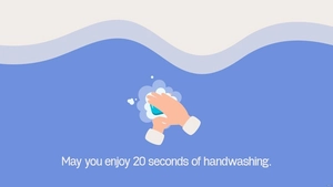 Global Handwashing Day Greeting Card Background