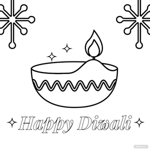 Cute Diwali Drawing
