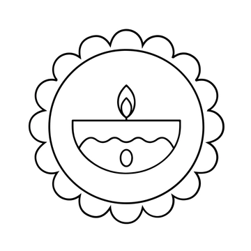 Free Easy Diwali Drawing Template to Edit Online