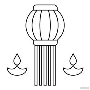 Kids Diwali Drawing