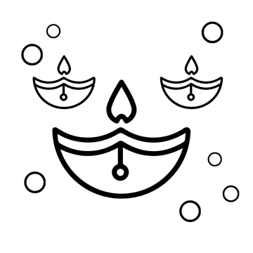 Free Beautiful Diwali Drawing Template to Edit Online