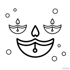 Beautiful Diwali Drawing
