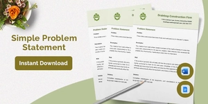 Simple Problem Statement Template