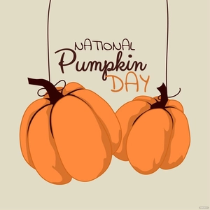 National Pumpkin Day Vector