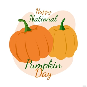 Happy National Pumpkin Day Vector