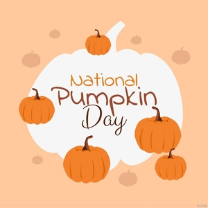 National Pumpkin Day Illustration