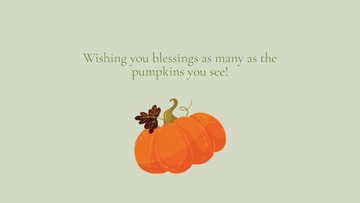 Free National Pumpkin Day Wishes Background Template to Edit Online