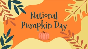 National Pumpkin Day Banner Background