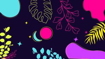 Free Neon Clipart Background Template to Edit Online