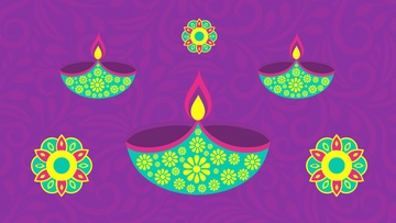 Free Diwali Design Background Template to Edit Online