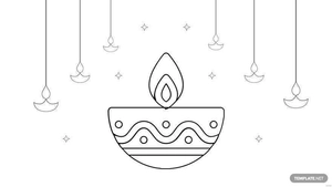 Diwali Drawing Background