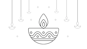 Free Diwali Drawing Background Template to Edit Online