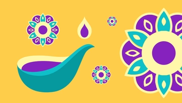 Free Diwali Gold Background Template to Edit Online