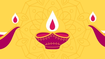 Free Diwali Light Background Template to Edit Online
