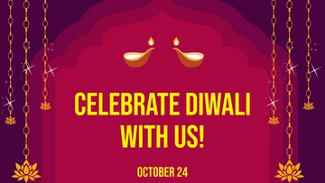 Free Diwali Invitation Background Template to Edit Online