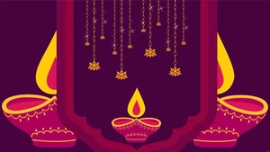 Diwali Cartoon Background