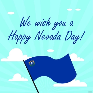 Nevada Day Wishes Vector
