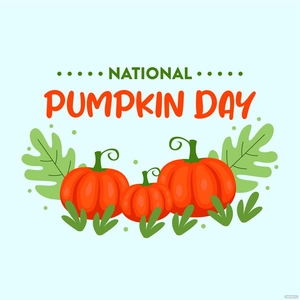National Pumpkin Day Celebration Vector