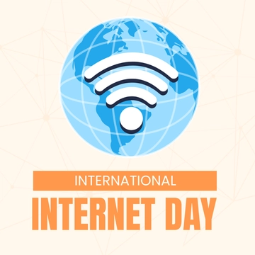 Free International Internet Day Clipart Template to Edit Online