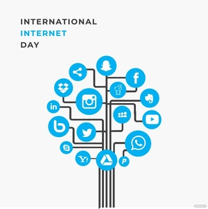 Happy International Internet Day Vector