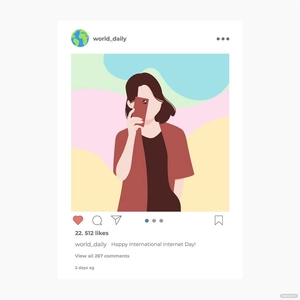 International Internet Day Illustration