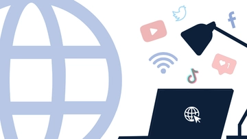 Free International Internet Day Background Template to Edit Online
