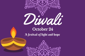 Free Diwali Banner Template to Edit Online