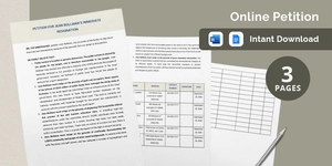 Recall Petition Template
