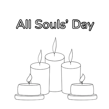 Free All Souls' Day Drawing Clipart Template to Edit Online