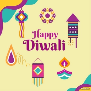 Diwali Flat Design Vector